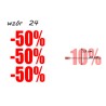 naklejki PROCENT -50% wzór nr 24