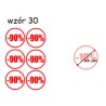 naklejki PROCENT -90% wzór nr 30