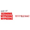 naklejki napis SEZONOWA WYPRZEDAŻ wzór nr 37