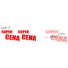naklejki napis SUPER CENA wzór nr 7 XL