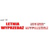 naklejki napis LETNIA WYPRZEDAŻ wzór nr 16 XL