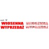 naklejki napis WIOSENNA WYPRZEDAŻ wzór nr 18 XL