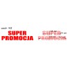 naklejki napis SUPER PROMOCJA wzór nr 42 XL