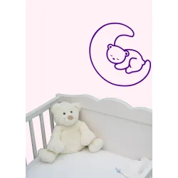 naklejka na ściany, meble MIŚ ŚPIĄCY 45x45cm