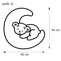 naklejka na ściany, meble MIŚ 45x45cm