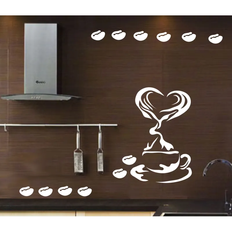 naklejki do kuchni KAWA wz 1 95cm na ścianę, meble