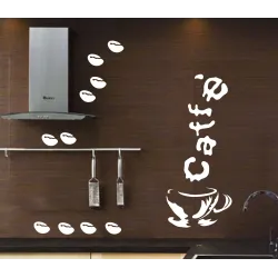 naklejki do kuchni KAWA wz2 95cm na ścianę, meble