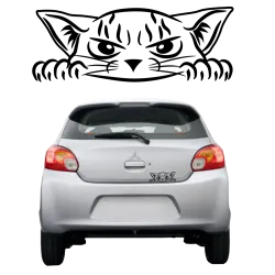 naklejka KOT KOCIAK 20x7,5 cm na samochód, meble, szybę, ścianę