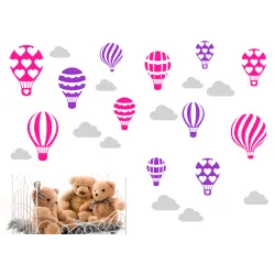 naklejki BALONY CHMURKI - 60 kolorów - DUŻY ZESTAW